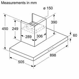 MÁY HÚT MÙI BOSCH DWBM98G50B - MÁY SIÊU KHỎE, KHỬ SẠCH MÙI