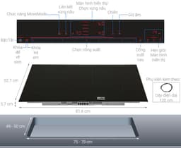 BẾP TỪ BOSCH PXE875DC1E - VÙNG NẤU FLEXINDUCTION TIỆN LỢI