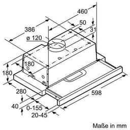 MÁY HÚT MÙI BOSCH DFT63CA61B - THIẾT KẾ THANH LỊCH, TIẾT KIỆM DIỆN TÍCH