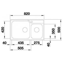 CHẬU RỬA BÁT BLANCO LEMIS XL 8-IF - KIỂU DÁNG HIỆN ĐẠI VÀ THANH LỊCH