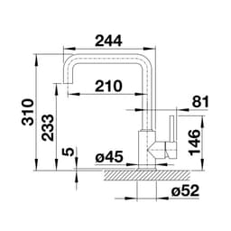 VÒI RỬA BÁT BLANCO MILI CHROME - KIỂU DÁNG BẮT MẮT, SÁNG BÓNG BỀN BỈ